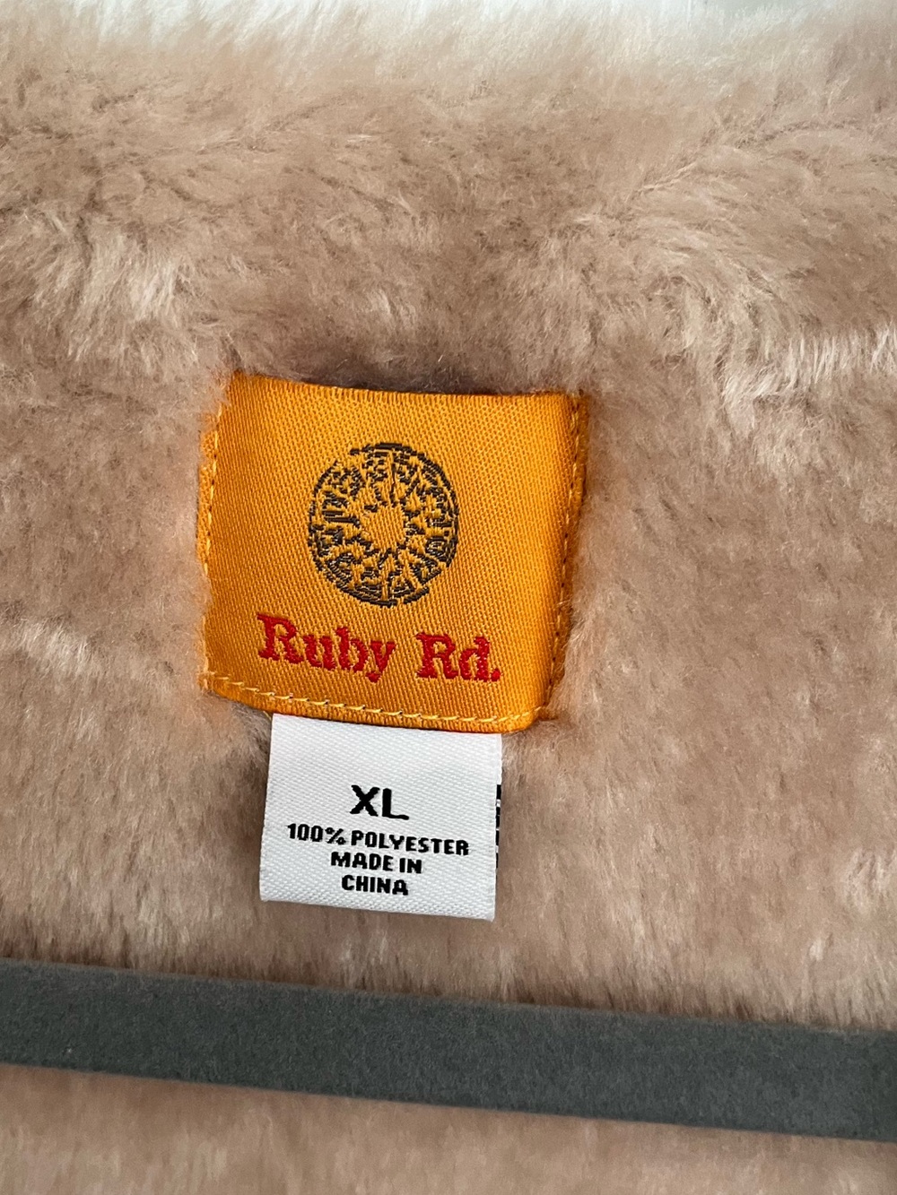 NWT Ruby Rd Size XL Faux Suede Sherpa Vest - Picture 3 of 4